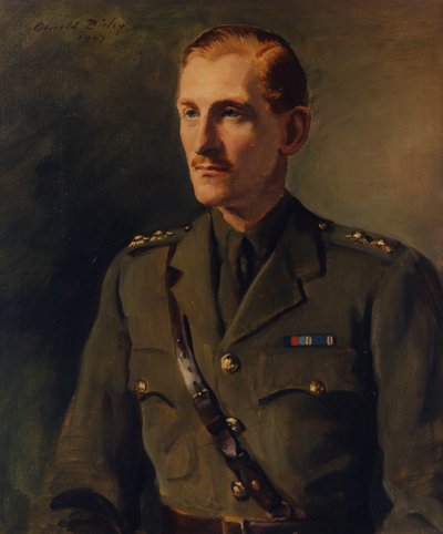 Portret van de 9e hertog van Northumberland door Oswald Hornby Joseph Birley