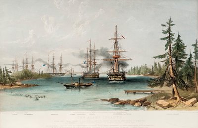 De Åland-eilanden op 22 juli 1854, 1855 door Oswald Walters Brierly