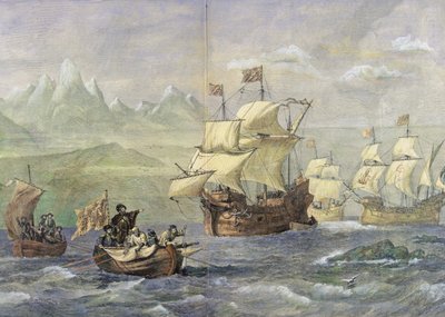 De Ontdekking van de Straat van Magellan door Oswald Walters Brierly