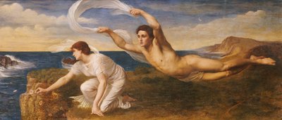 Boreas en Orithyia, c.1879 door Oswald von Glehn