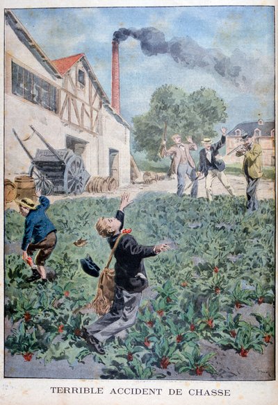 Jachtongeval, 1900 door Oswaldo Tofani