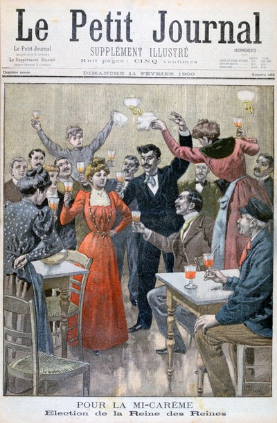 Midvasten, verkiezing van de Koningin der Koninginnen, 1900 door Oswaldo Tofani