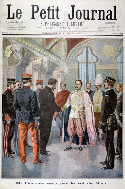 Paul Doumer, Gouverneur-Generaal van Indochina, Ontvangen door de Koning van Siam in Bangkok, 1899 door Oswaldo Tofani