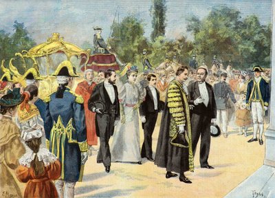 Sir Joseph Renals bezoekt Bordeaux door Oswaldo Tofani