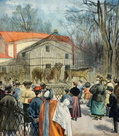 De nieuwe fauve rotunda in de Jardin des Plantes door Oswaldo Tofani
