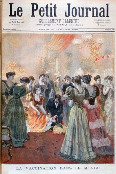 Vaccinatie tegen Pokken, Parijs, 1894 door Oswaldo Tofani