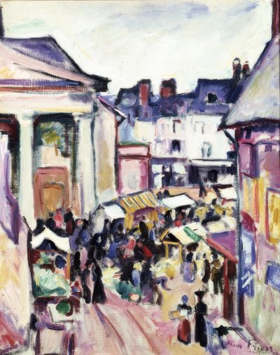 Zondag in Honfleur door Othon Friesz