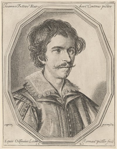 Giovanni Francesco Barbieri, genaamd Guercino door Ottavio Leoni