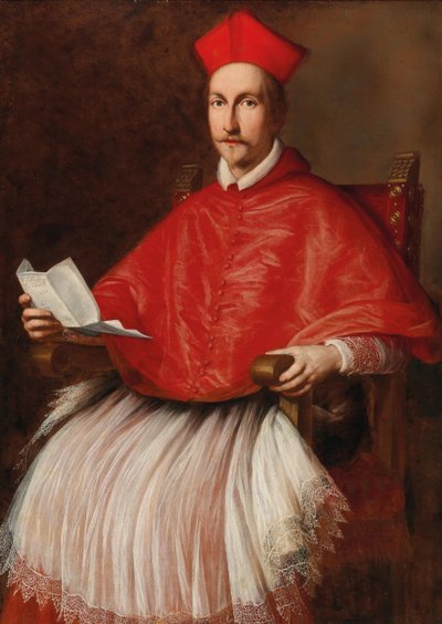 Portret van kardinaal Francesco Barberini 1597-1679, ca 1624 door Ottavio Maria Leoni