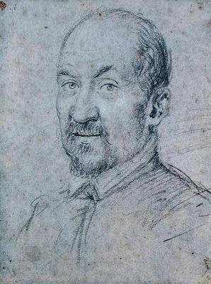 Portret van een Geestelijke door Ottavio Mario Leoni