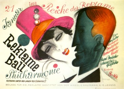 Poster voor Reklame Bal door Otto Arpke