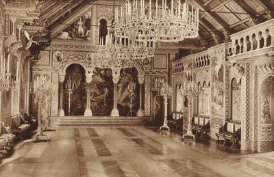Beiers koningskasteel Neuschwanstein, de zangerszaal door Otto Ballerstedt