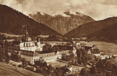 Ettal en zijn klooster, richting Estergebirge door Otto Ballerstedt