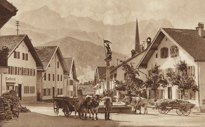 Floriansplaats in Partenkirchen door Otto Ballerstedt