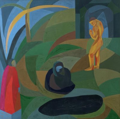 Compositie met drie figuren door Otto Freundlich
