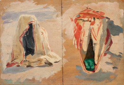 Draperiestudies uit Tunis door Otto Friedrich