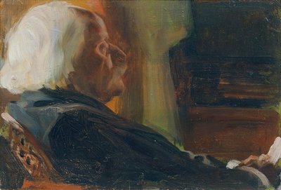 Portret van de componist Karl Goldmark door Otto Friedrich