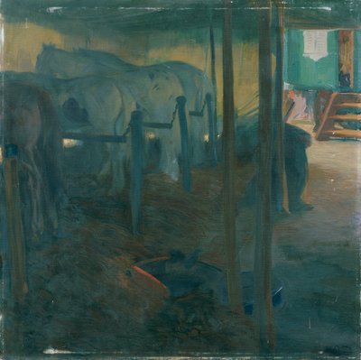 Circusstudie (Aan de longe) door Otto Friedrich