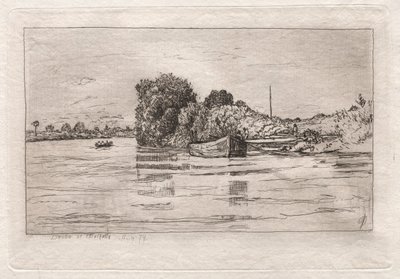 Donau bij Walhalla, 1879 door Otto H. Bacher
