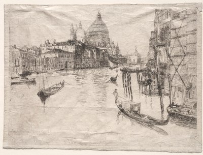Ingang van het Grote Kanaal, Venetië door Otto H. Bacher