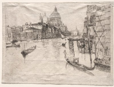 Ingang van het Grote Kanaal, Venetië, 1880 door Otto H. Bacher