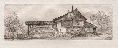 Oude molen aan de Donau, 1879 door Otto H. Bacher