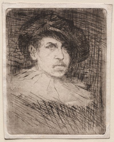 Zelfportret in Kostuum, 1880 door Otto H. Bacher