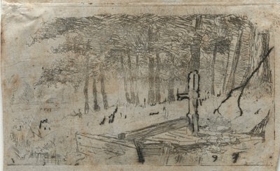 Kleine studie van bomen, 19e-20e eeuw door Otto H. Bacher