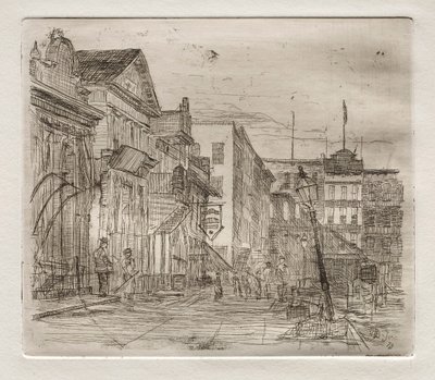 Zuidwestelijke hoek, Public Square, Cleveland, 1878 door Otto H. Bacher