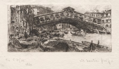 De Rialto, Venetië door Otto H. Bacher