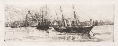 Twee boten, Venetië door Otto H. Bacher