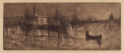 Een Natte Avond in Venetië, ca. 1880 door Otto Henry Bacher