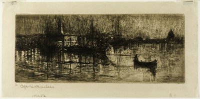 Regenachtige Nacht door Otto Henry Bacher