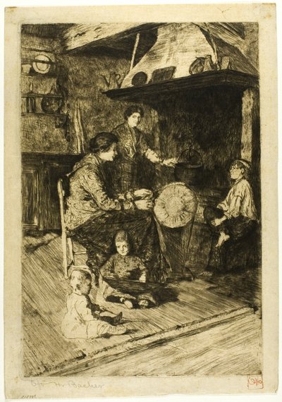 De Kantmaakster door Otto Henry Bacher