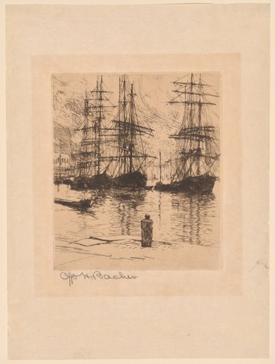 Schepen door Otto Henry Bacher