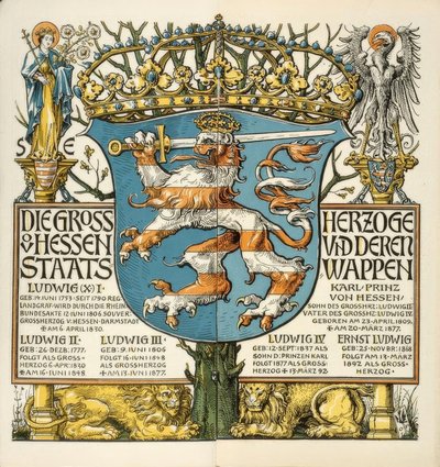 De Groothertogen van Hessen en hun Staatswapen door Otto Hupp