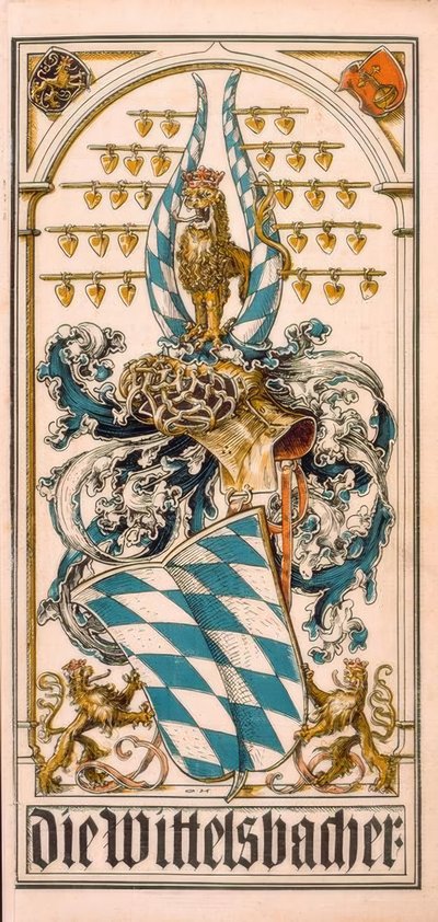 De stamwapens van de Duitse vorstenhuizen: De Wittelsbacher door Otto Hupp