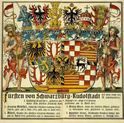 Vorsten van Schwarzburg-Rudolstadt door Otto Hupp
