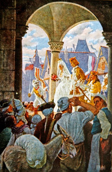 Het Huwelijk van de Markies van Carabas en de Prinses, illustratie uit 