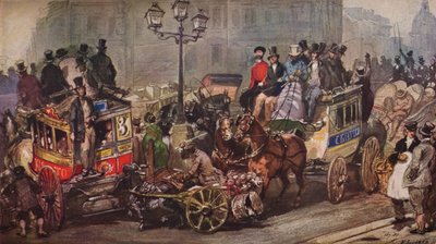 Scène bij Ludgate Circus, 1850 door Otto Limited