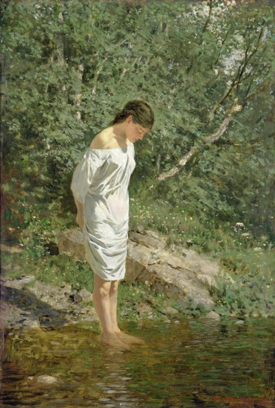 Anna bij het water door Otto Ludvig Sinding