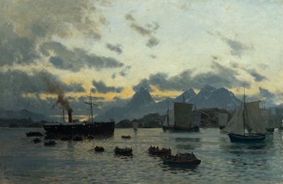 Hurtigruten door Otto Ludvig Sinding