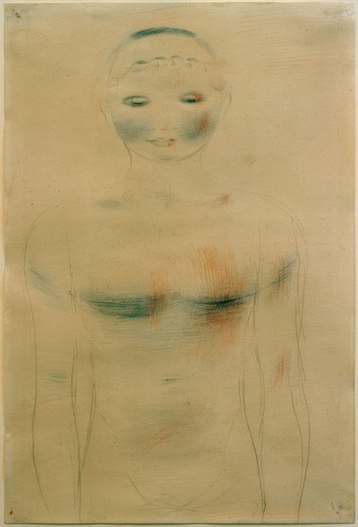 Frontale halffiguur. Uit de Rosa-reeks door Otto Meyer Amden