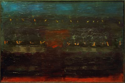 Voorbereiding (Devotie in de eetzaal). Totale compositie IV door Otto Meyer Amden