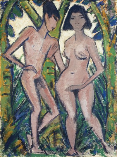 Adam en Eva, ca. 1913-22 door Otto Muller or Mueller