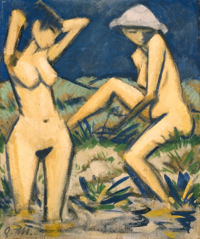 Baden door Otto Mueller