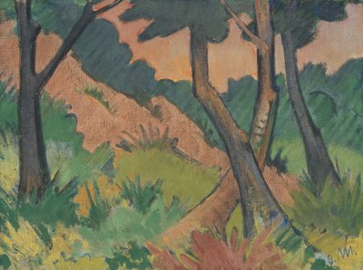 Landschap III door Otto Mueller