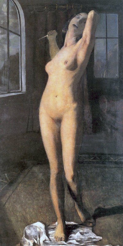 Lucretia, of de Naakte Moordenares, ca. 1903 door Otto Mueller