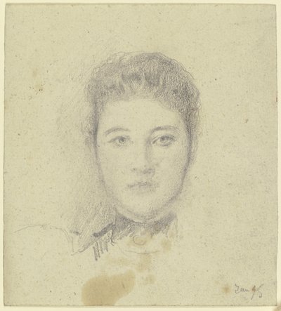 Portret van mejuffrouw Martin door Otto Scholderer
