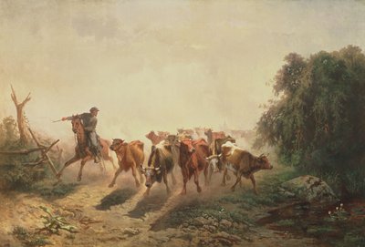 Union veedrijver met vee voor het leger door Otto Sommer